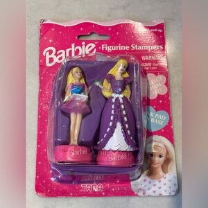 1996 pack of 2 barbie stampers